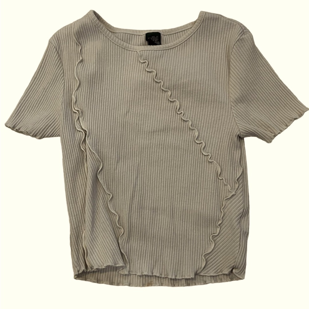 Wild Fable Girls Top in Small Khaki